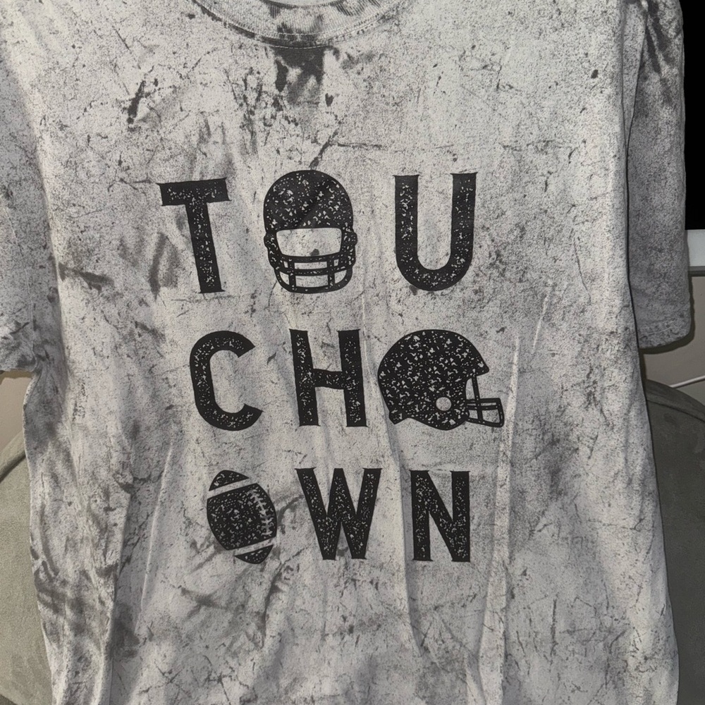 Comfort Colors Gray Touchdown Graphic Tee